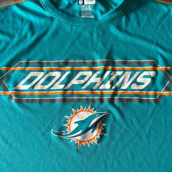 Miami Dolphins NFL Football Shirt XL Short Sleeve Mens Team Apparel - Picture 2 of 3